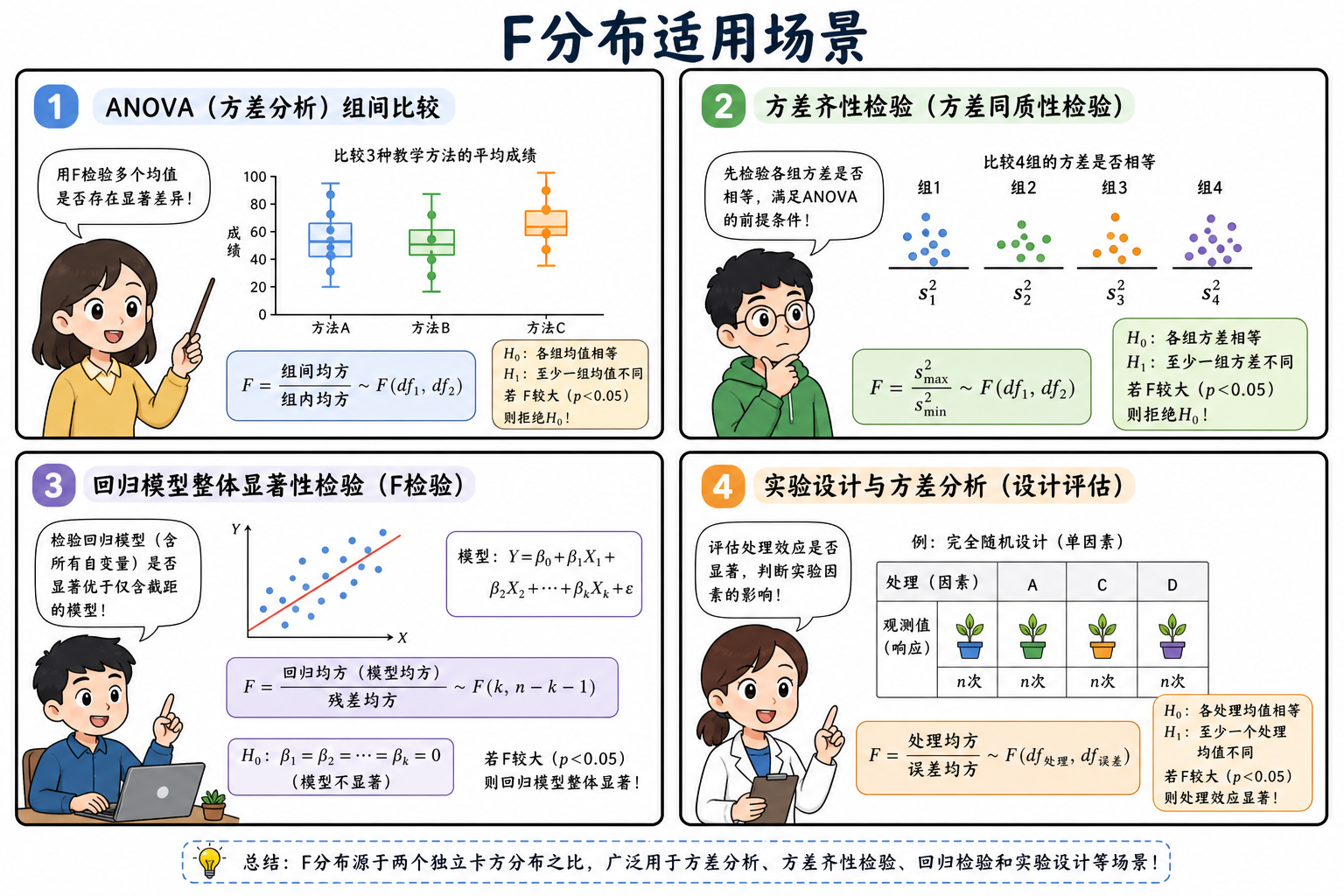 图 3　ANOVA 与方差比