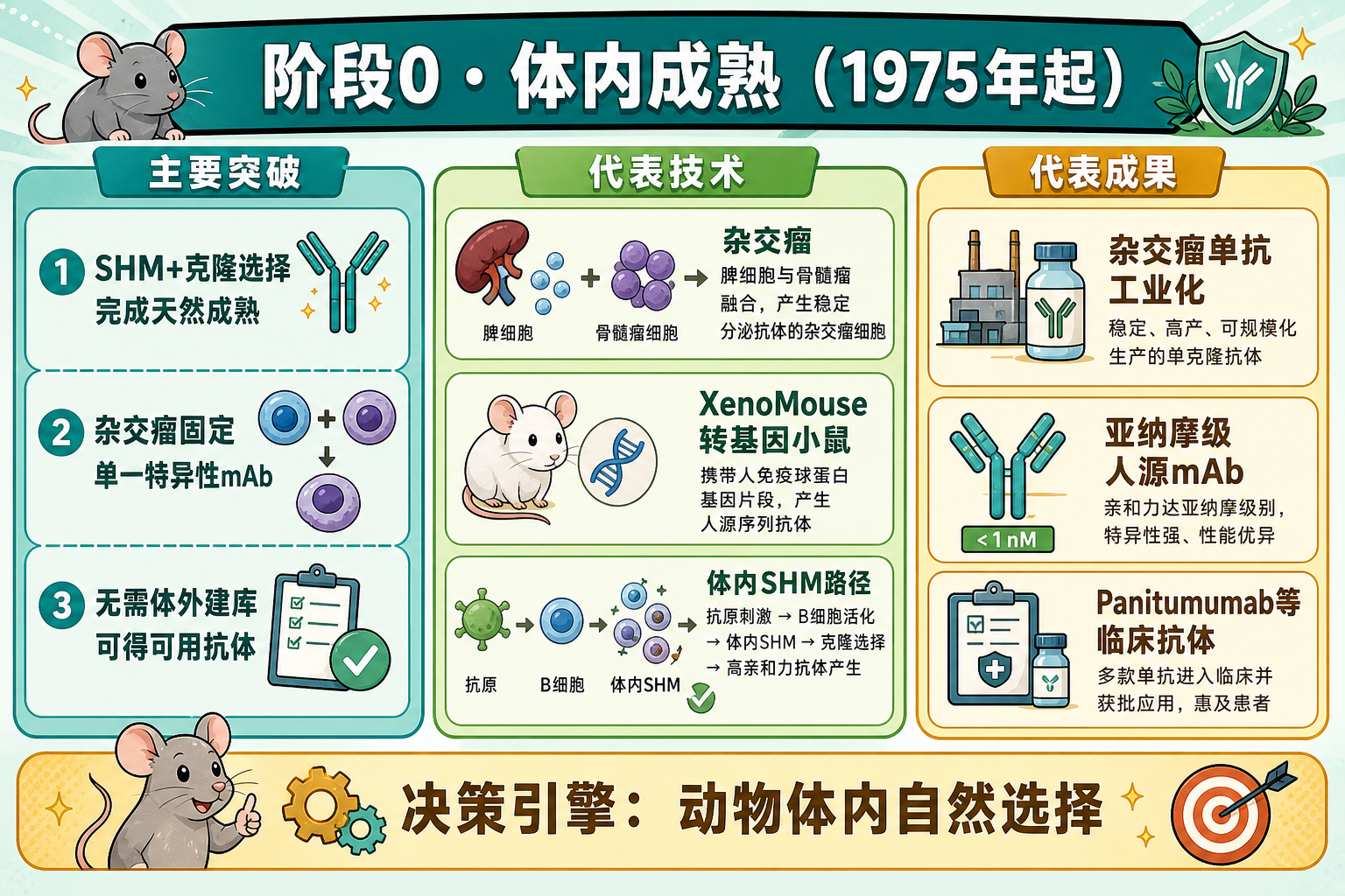 阶段0 · 体内成熟:主要突破、代表技术与成果